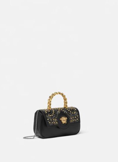 VERSACE STUDDED LA MEDUSA MINI BAG