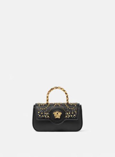 VERSACE STUDDED LA MEDUSA MINI BAG