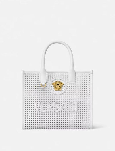 VERSACE LA MEDUSA LASER-CUT SMALL TOTE BAG