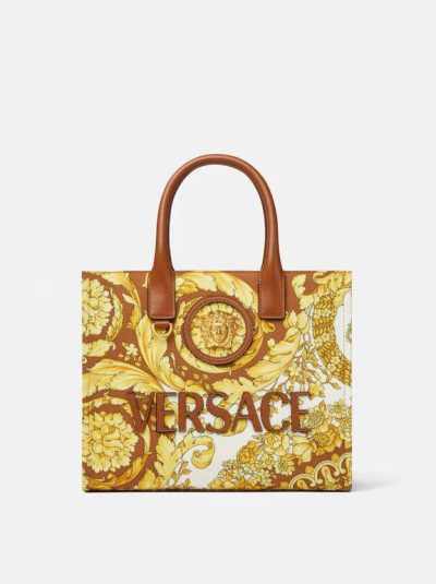 VERSACE BAROCCO LA MEDUSA SMALL TOTE BAG