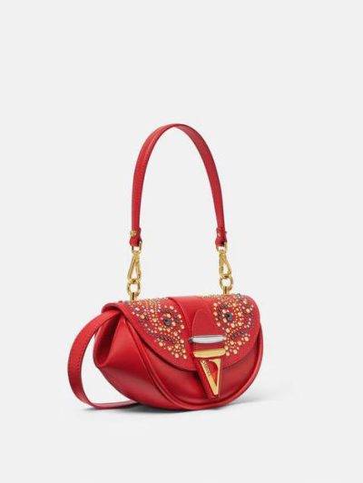VERSACE STUDDED VIRTUS SMALL SHOULDER