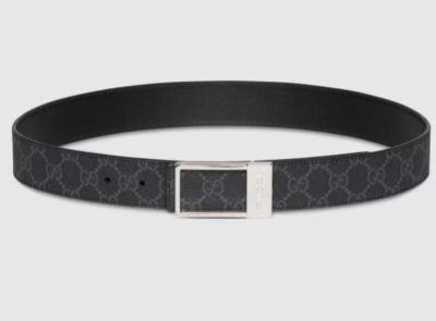 Reversible belt with rectangular buckle Man
