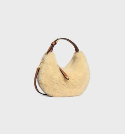 CELINE TEEN CELINE LULU IN SHEARLING AND CALFSKIN