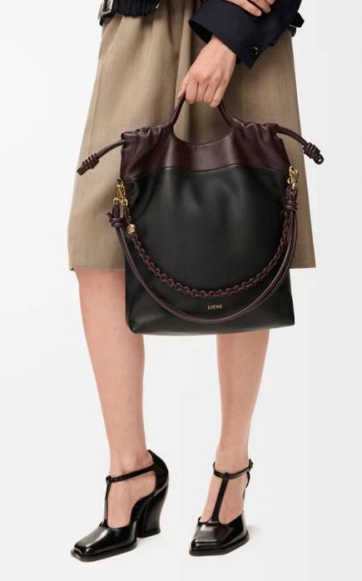 Loewe Flamenco purse tote in mellow nappa lambskin