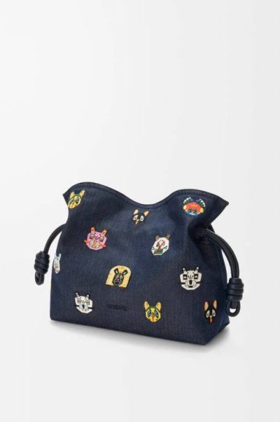 Loewe Cats medium Flamenco clutch in nappa calfskin