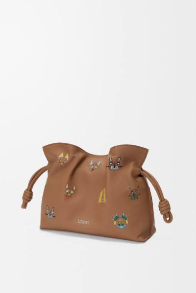 Loewe Cats mini Flamenco clutch in nappa calfskin