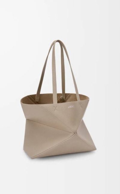 Loewe Medium horizontal Puzzle Fold tote in soft grained calfskin