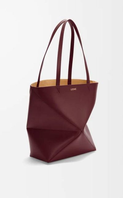 Loewe Medium Puzzle Fold tote in shiny calfskin