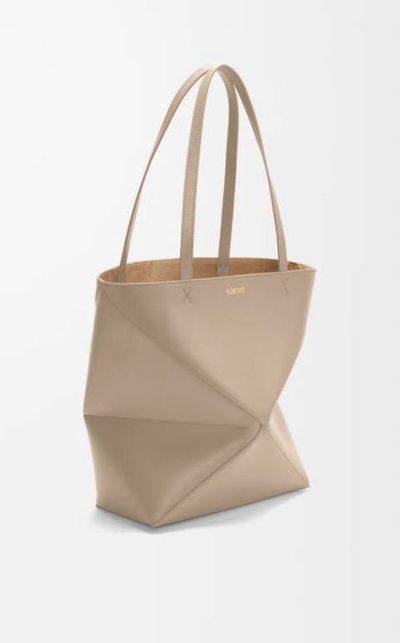 Loewe Medium Puzzle Fold tote in shiny calfskin
