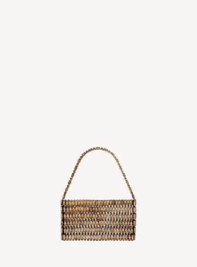 SAINT LAURENT EVENING BAG IN CRYSTALS LIGHT BRONZE