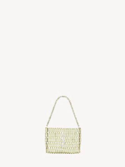SAINT LAURENT MICRO EVENING BAG IN CRYSTALS