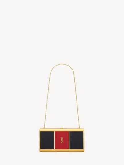 SAINT LAURENT EVENING MINI HEART MINAUDIÈRE IN BRASS