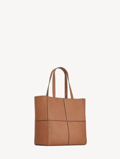 SAINT LAURENT PARIS SMALL 4 CARRÉ TOTE IN LEATHER