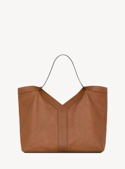 SEINT LAURENT Y LARGE TOTE IN LEATHER