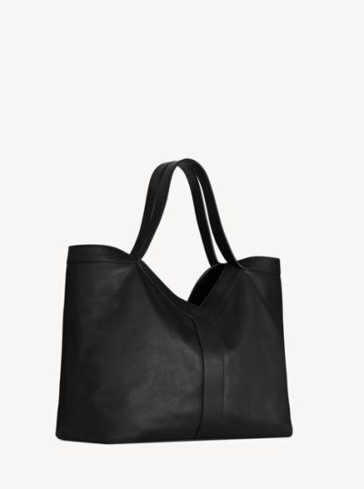SEINT LAURENT Y LARGE TOTE IN LEATHER