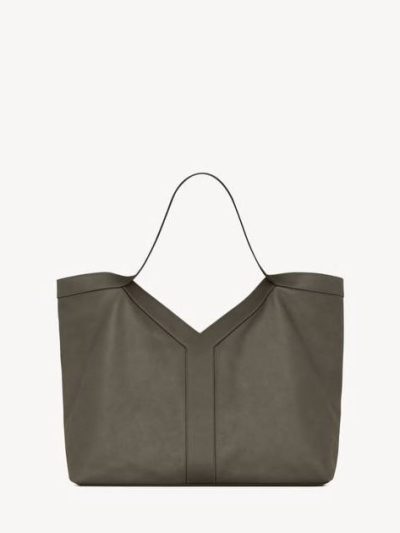 SEINT LAURENT Y LARGE TOTE IN SMOOTH LEATHER