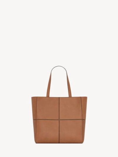 SAINT LAURENT PARIS SMALL 4 CARRÉ TOTE IN LEATHER