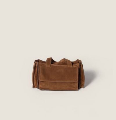 Miu Miu Utilitaire suede shoulder bag