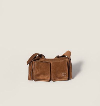 Miu Miu Utilitaire suede shoulder bag