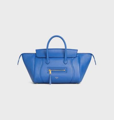 CELINE SMALL NEW LUGGAGE IN SUPPLE SHINY LAMBSKIN