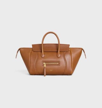CELINE SMALL NEW LUGGAGE IN SUPPLE SHINY LAMBSKIN