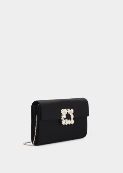 Rogger Vivier  Efflorescence Clutch in satin