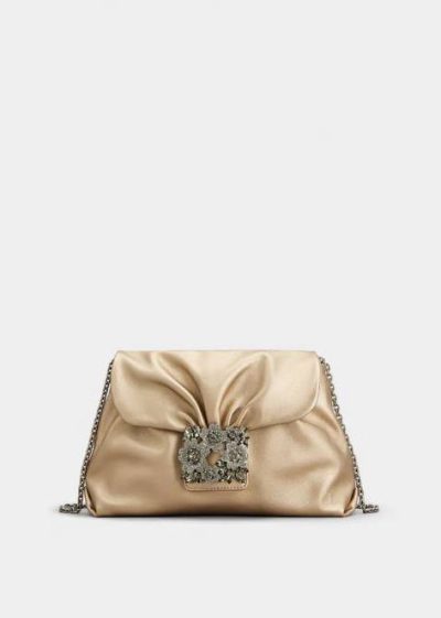 Rogger Vivier Efflorescence Mini Clutch in leather