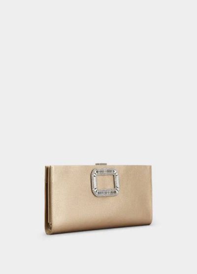 Rogger Vivier Pilgrim Clutch in leather