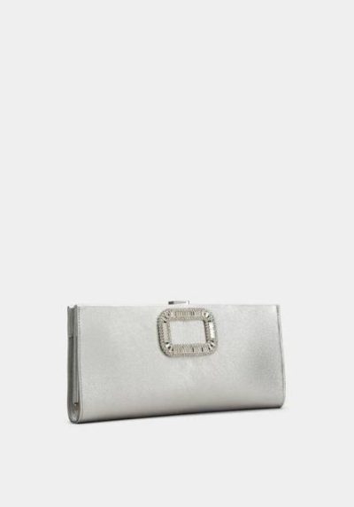 Rogger vivier Pilgrim Clutch in leather