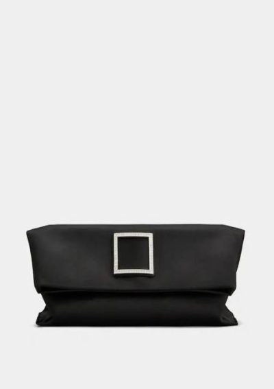 Rogger Vivier Trompette Clutch in satin