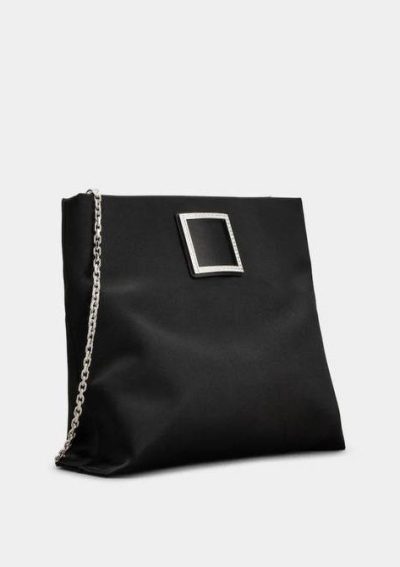 Rogger Vivier Trompette Clutch in satin